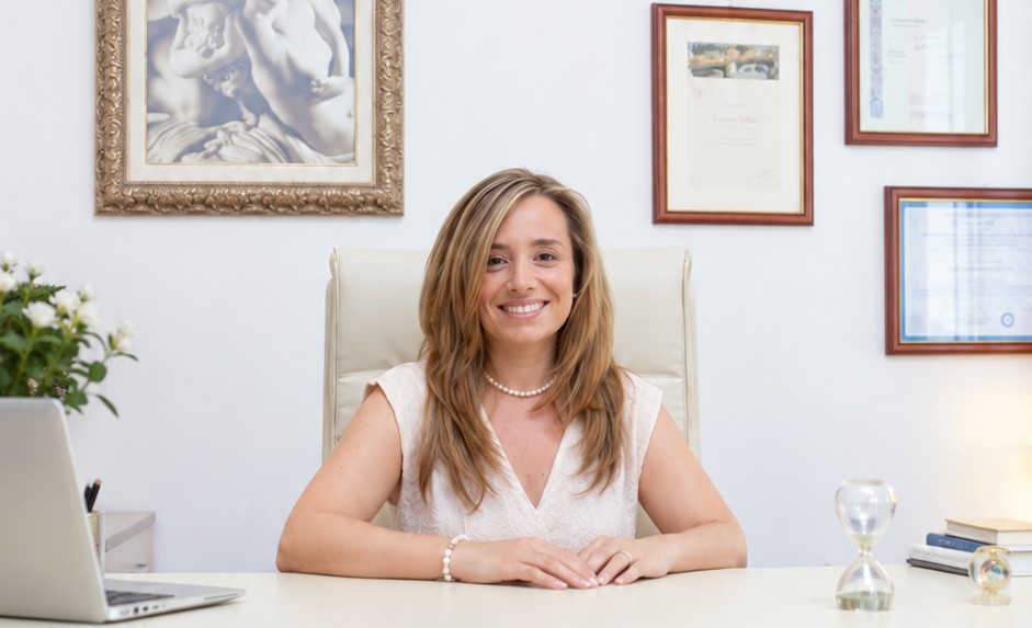Dott.ssa Francesca Milizia nel suo studio