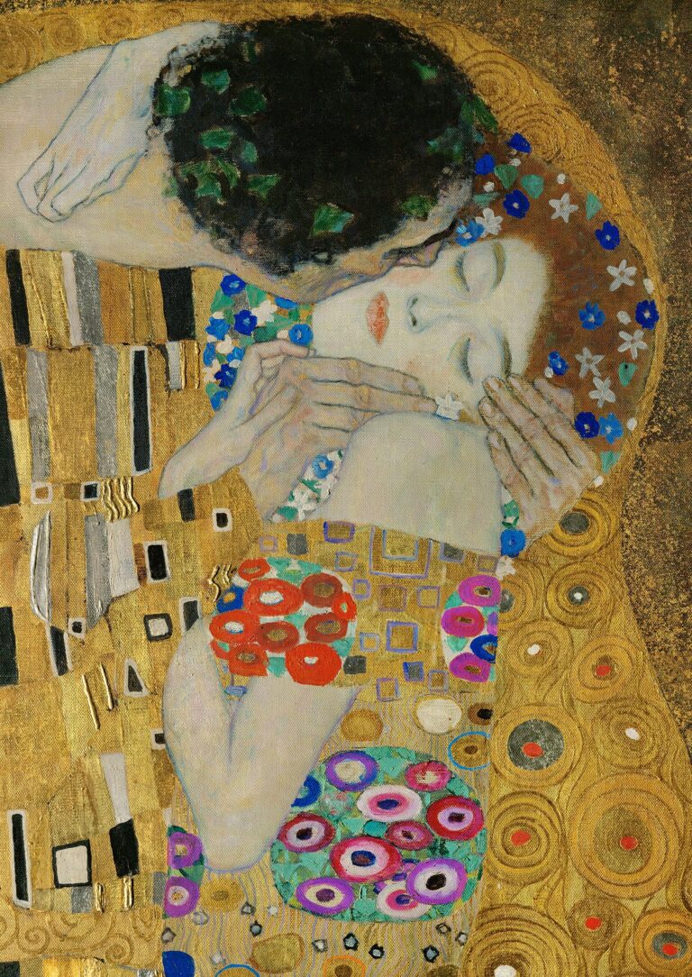 Dettaglio de Il Bacio di Gustav Klimt